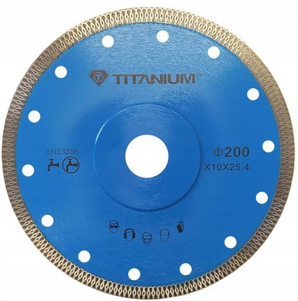 Titanium Tarcza Diamentowa 200Mm Do Gresu Ceramiki T030004