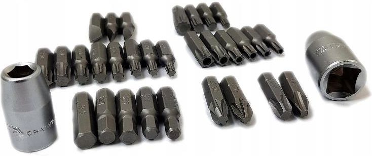Yato Zestaw Bitów 5/16 Torx Hex Ph Adaptery 32El