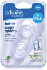Dr. Browns Sr210 Ustnik Silikonowy Niekapek Do Butelki Standard 2-Pak