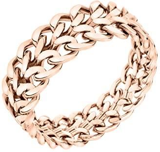 Orecchini A Cerchio Liebeskind Berlin LJ-0881-E-36 Con Pendolo Geometrico, IP Oro, Acciaio Inox