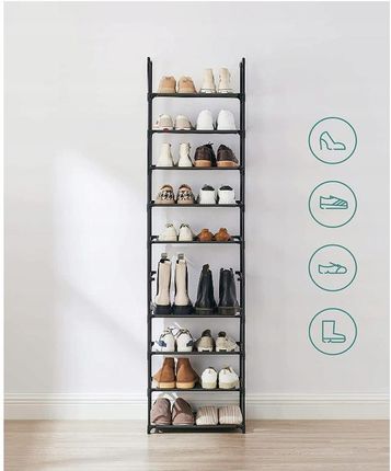 SONGMICS 10 POZIOMOWY PIONOWY STOJAK NA BUTY 173CM - zdjęcie 3