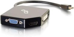 C2G C2G C2G C2G C2G C2G C2G CABLES TO GO 80929 ADAPTER KABLOWY MINI DISPLAYPORT VGA + HDMI + DVI CZARNY  (80929)  (8092