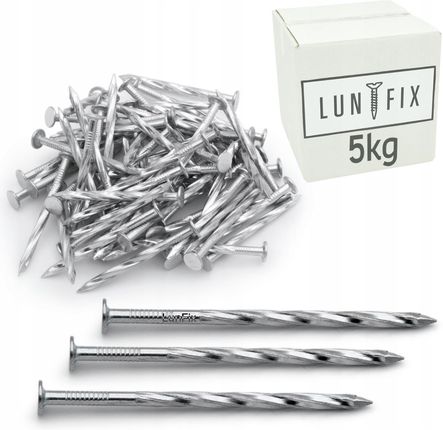 LUNFIX GWOŹDZIE SKRĘCANE OCYNKOWANE 3X80MM 5KG GSO001K