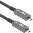 Act Aktywny kabel optyczny Usb C (aoc) 5 m, Usb C Video kabel Usb 3.2 Gen2,