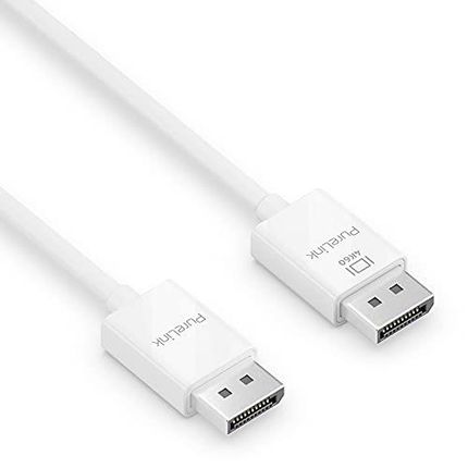 PURELINK  KABEL DISPLAYPORT 1.3, 4K ULTRA HD 60HZ, SZEROKOŚĆ PASMA 21,6 GB/S, POZŁACANE STYKI, 1,50 M, BIAŁY  ()