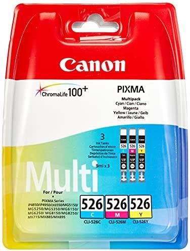 InkJello 12 Cartucce Compatibili Per Canon Pixma MP980, MP990, MX860 – PGI525 E CLI526, Confezione Da 12