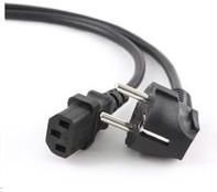 C-TECH  KABEL SÍŤOVÝ 3M 220/230V NAPÁJECÍ, VDE (0000043670)  (43670)