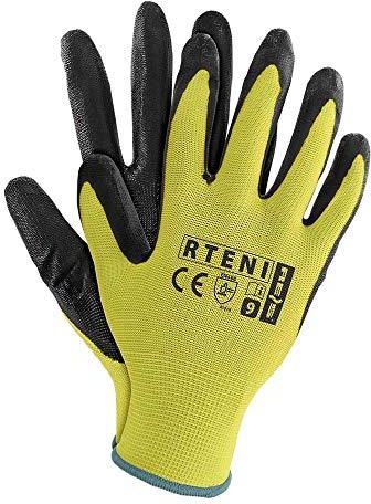 Guanti Protettivi In PVC Reis - Confezione Da 12, Rossi, Lunghi 40 Cm