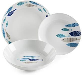 Tognana Excelsa Ocean Morze Północne 18 El. Zestaw Obiadowy Porcelana (63409)