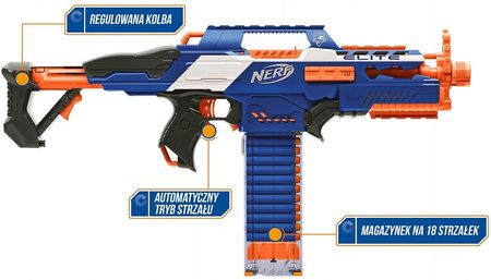 Nerf N-Strike Elite Rapidstrike Cs-18 + 30 Strzał. - Ceny i