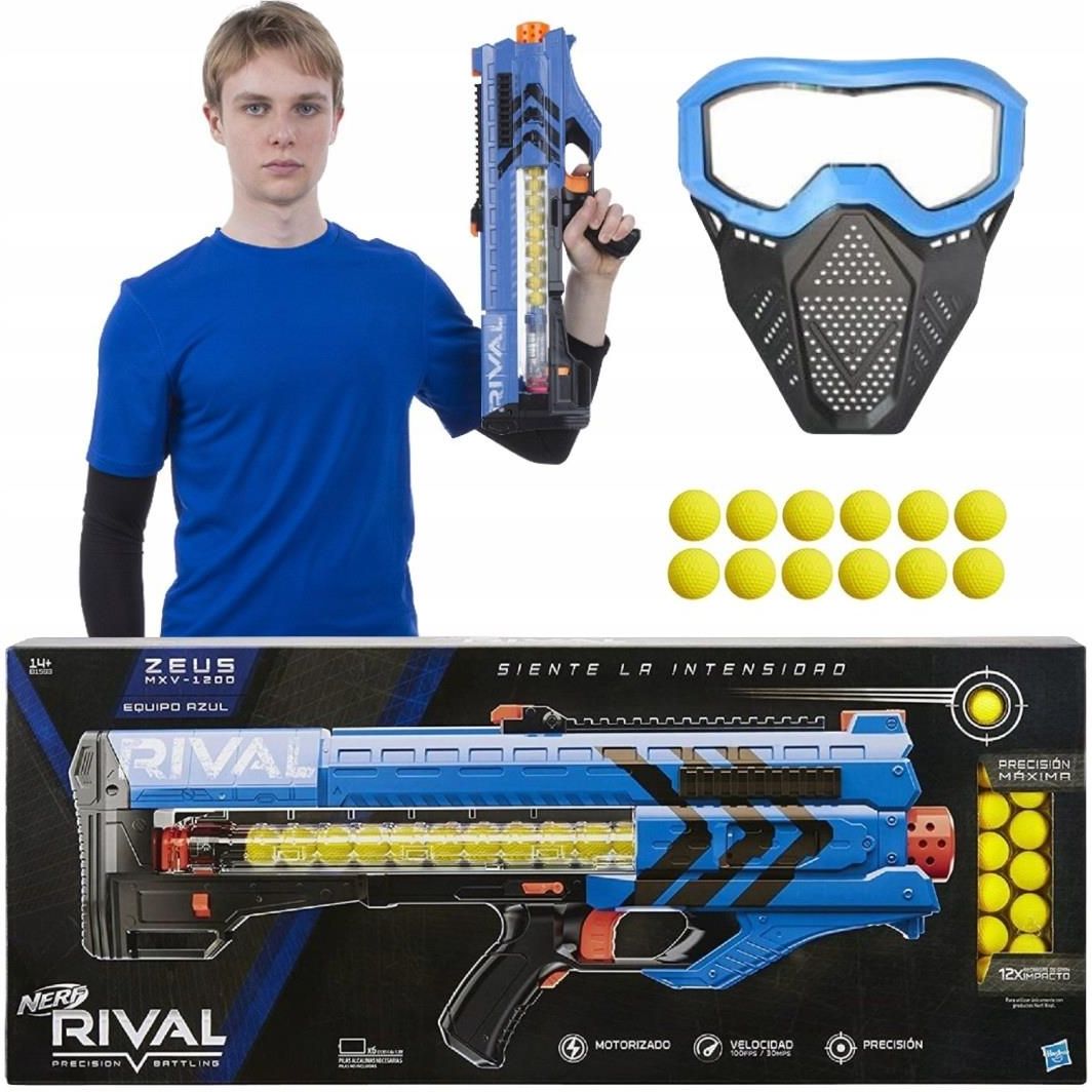 Nerf Wyrzutnia Rival Automat Zeus Mxv-1200 + Maska - Ceny I Opinie ...