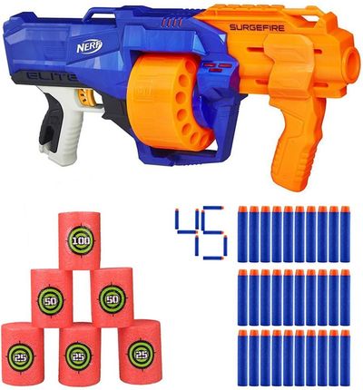 Nerf N-Strike Elite Surgefire E0011 + 30 Strzałek Cele