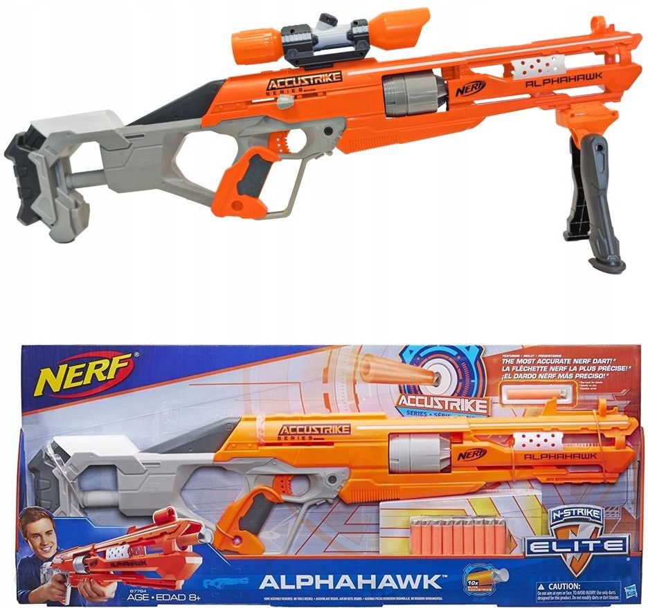 Nerf Alphahawk B7784 Snajperka +Celownik Dwójnóg - Ceny i opinie