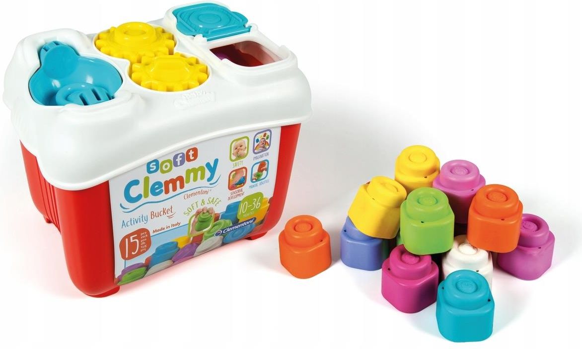 Clementoni Miękkie Duże Klocki Edukacyjne Wiaderko Sorter - ceny i ...