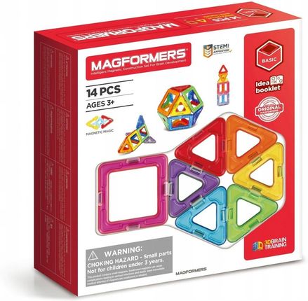 Magformers Zestaw Klocki Dla Dzieci Magnetyczne 14El.