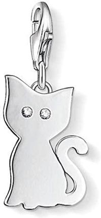 THOMAS SABO DAMSKI CHARM WISIOREK KOT CHARM CLUB SREBRO WYSOKIEJ PRÓBY 925 CYRKONIA BIAŁA 1014-051-14