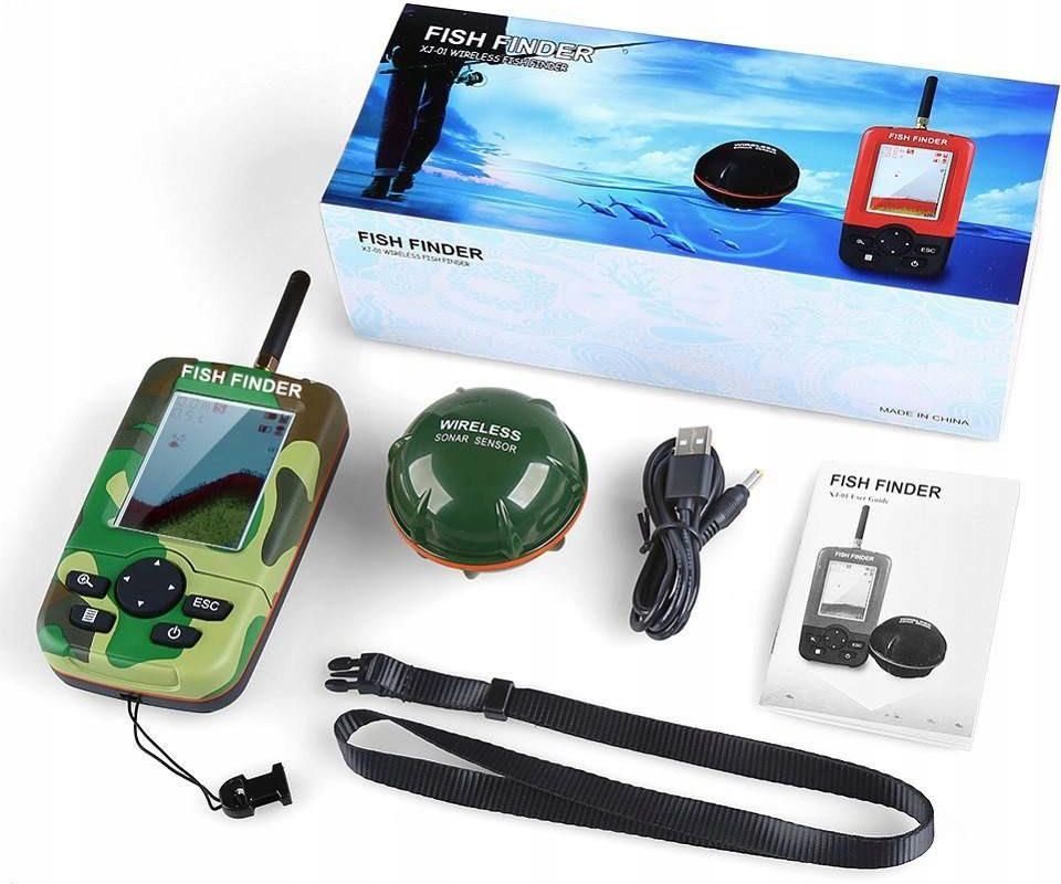 FISH FINDER ECHOSONDA WĘDKARSKA XJ-01 SONAR 64783462235121