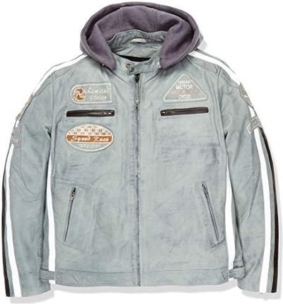 Urban Leather UR-420 58 męska kurtka Urban, jasnoszara Gro e, rozmiar XL EU
