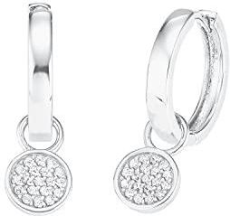Amor Orecchini da donna in argento 925 Creoles, 1.5 cm, argento, in confezione regalo, 9057825