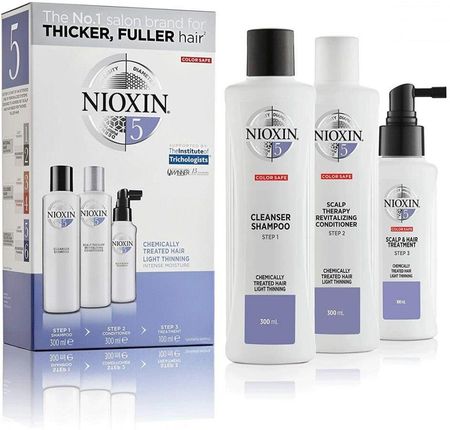 Nioxin Zestaw Do Włosów System 5 Kuracja Przeciw Wypadaniu Włosów 3 Części