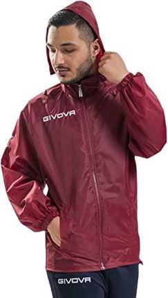 Givova Kurtka przeciwdeszczowa unisex Rain Basico czerwony Granat S