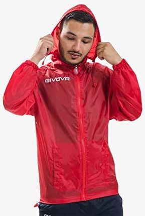 Givova Kurtka przeciwdeszczowa unisex Rain Basico czerwony czerwony XS