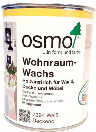 OSMO WOSK WEWNĘTRZNY 2,5L BIAŁY KRYJĄCY 7394