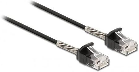 DELOCK  KABEL RJ45 WTYCZKA DO RJ45 Z ZABEZPIECZENIEM PRZECIWZGIĘCIOWYM CAT.6A 50 CM CZARNY  ()