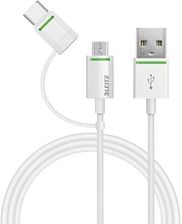 Leitz Kabel Micro Usb Z Adapterem Usb C Bia Y Opinie I