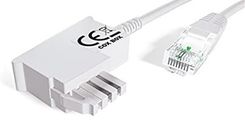 COXBOX Cavo DSL Fritzbox, Speedport, Easybox, 20 m, cavo TAE RJ45 bianco, VDSL ADSL WLAN, cavo router con doppino intrecciato per una connessione affidabile
