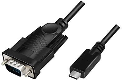 LOGILINK  AU0051A - USB 2.0 (TYP C) NA SZEREGOWY (RS232) KABEL ADAPTERA DO WIN 11, DŁUGOŚĆ 1,2 M  ()