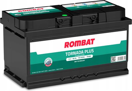 Akumulator Rombat Tornada Plus 12V 80Ah 720A Lb4 Tb480