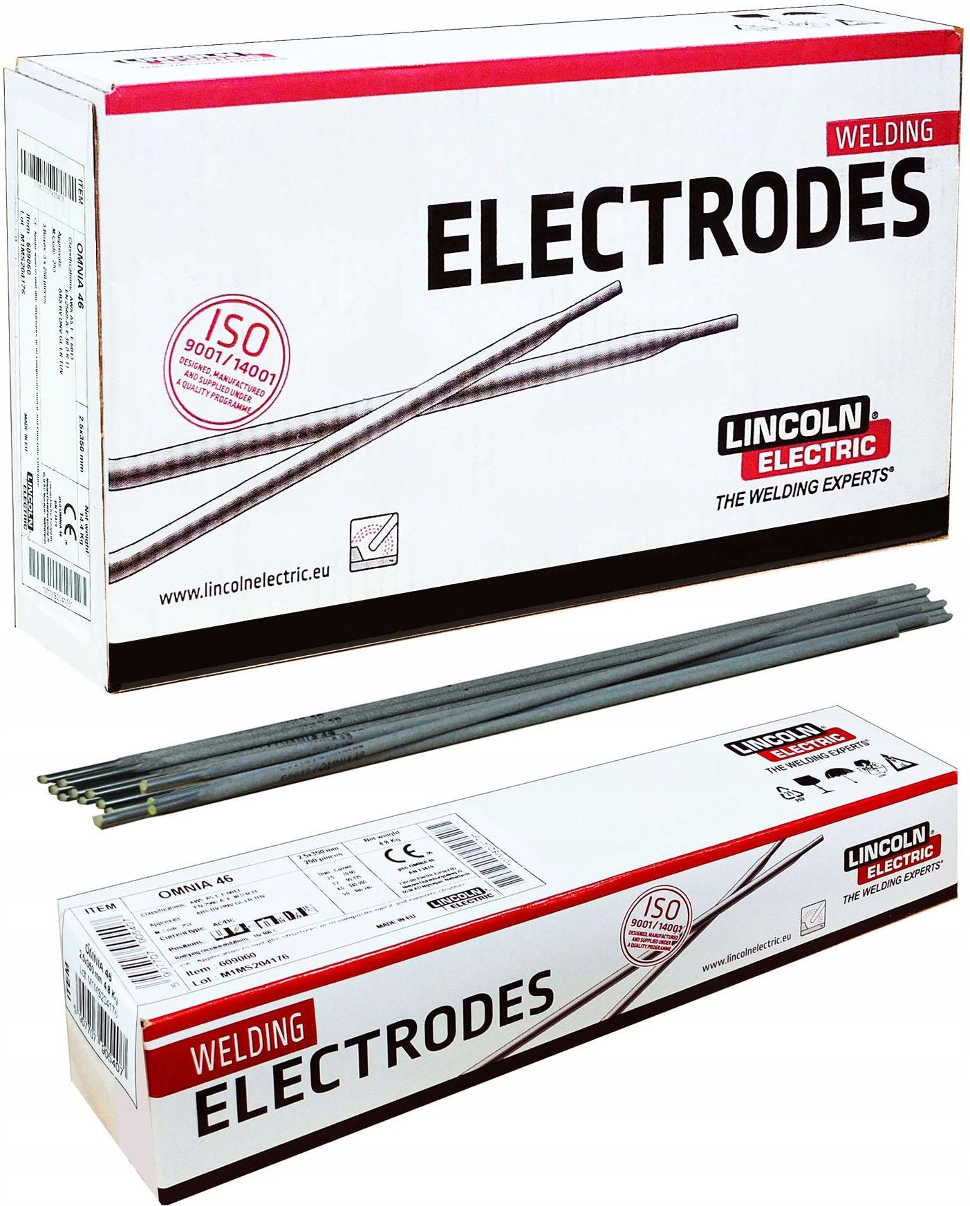 LINCOLN ELECTRIC ELEKTRODY RUTYLOWE LINCOLN OMNIA 46 Ø2,5; 14,4KG