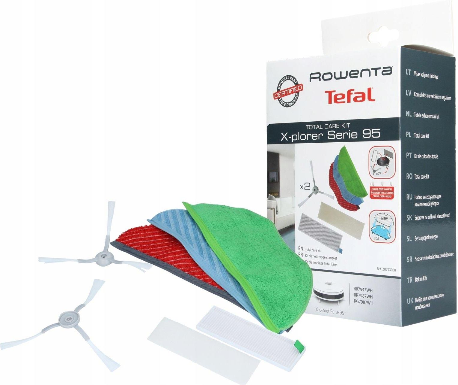 Filtr do odkurzacza ROWENTA ZESTAW AKCESORIÓW ROBOTA RG7987WH ...