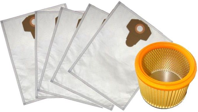 10 Sacchetti Per Aspirapolvere Compatibili Einhell TC-VC 1812 S - Multistrato, Senza Plastica