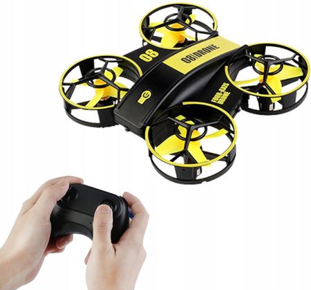 Mini dron osłonięte śmigła RC RH821 LEDY żółty