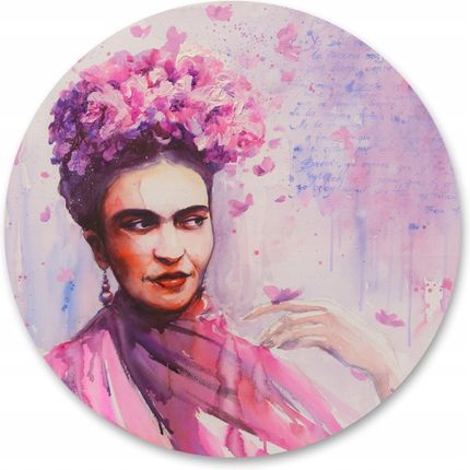 Fototapeta Okrągła Frida Kahlo Akwarela 100x100
