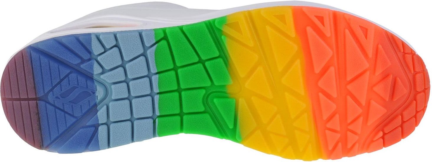 Buty sneakersy Damskie Skechers Uno Rainbow Peaks 155133-WHT