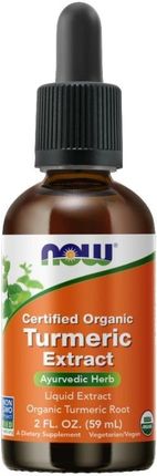 Now Foods Wsparcie Odporności Kurkuma Turmeric Extract Liquid  Organic 59ml  