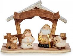 Krist+ Szopka Bożonarodzeniowa Ceramika Złoty Drewno Brązowy Biały 8,5X15,5 21,5 Cm 29428720