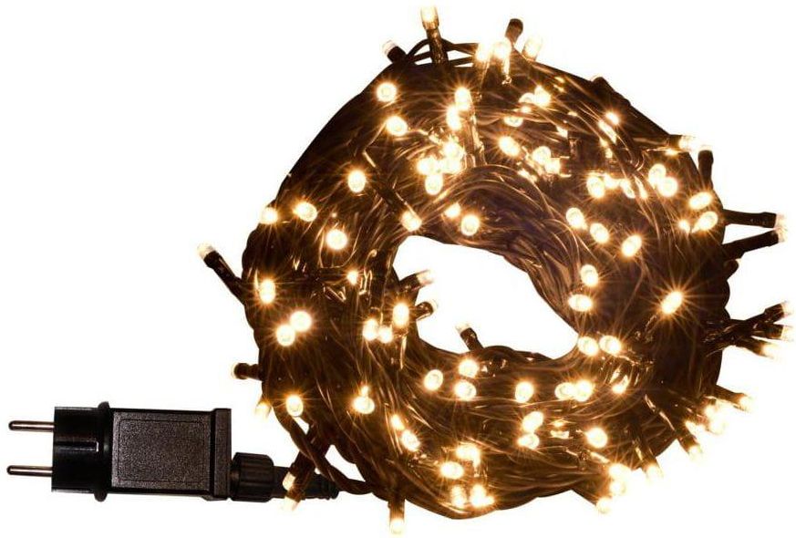 Cortina Lampki Choinkowe Zewnętrzne 14.95 M 200 Led Białe Ciepłe Z ...
