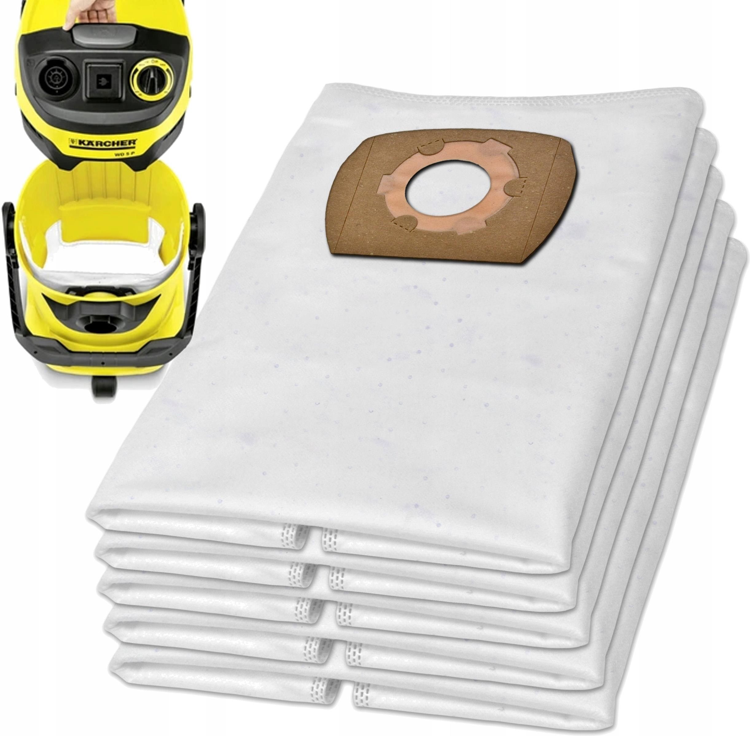 1x Sac-filtre Tissus Réutilisable Pour Aspirateur NILFISK AERO 21-01 PC - Foto 11