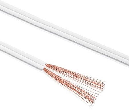 MANAX Cavo Per Altoparlanti 2×0,75 Mm² CCA Rosso/nero – Bobina Da 25 M, Flessibile E Con Marcatura Polarità