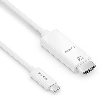 PURELINK  KABEL USB-C NA HIGH SPEED HDMI, 4K ULTRA HD 60HZ, POZŁACANE STYKI, 1,00M, BIAŁY  ()