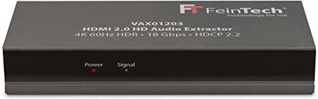 FEINTECH  VAX01203 HDMI 2.0 HD-AUDIO EXTRACTOR SPLITTER DO DTS-HD DOLBY ATMOS TRUEHD 4K HDR, CZARNY  ()