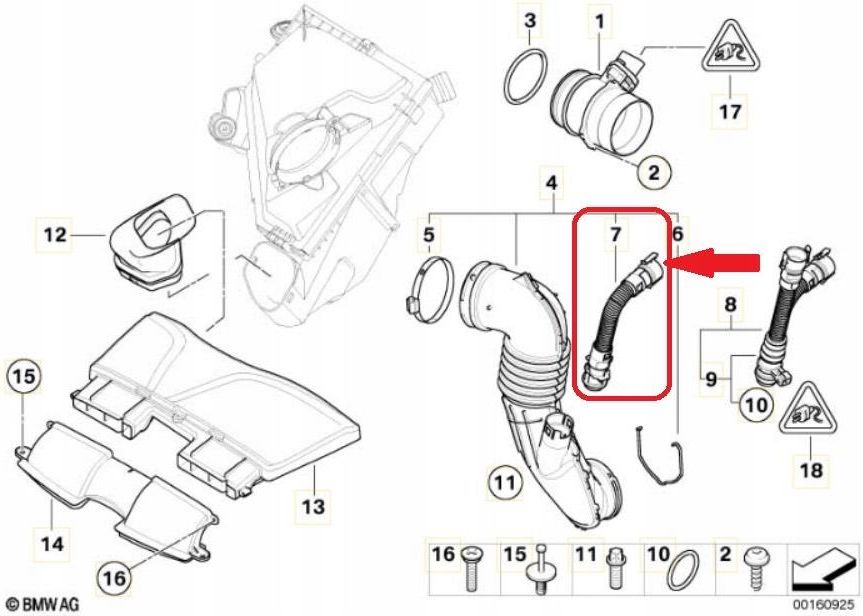 PCV-klep Reparatiekit Voor N57-motor – Membraan Met Veer En Afdichting, Voor BMW E90/F30/F10/X5 Etc.