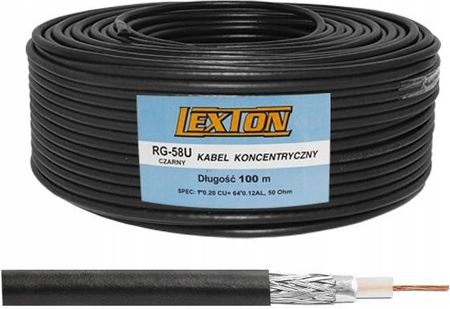 Lexton Kabel Koncentryczny Rg-58 Cu Czarny