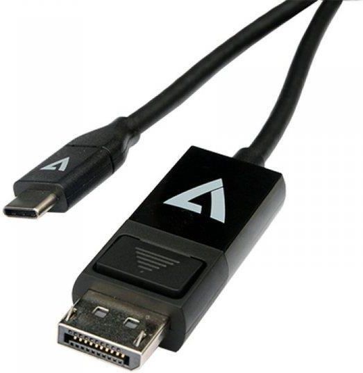 Adaptateur USB-C vers DisplayPort V7 V7UCDP-2M Noir main image 1