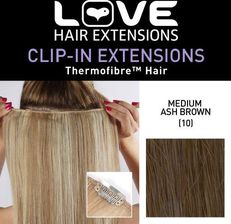 LOVE HAIR EXTENSIONS PRZEDŁUŻKI Z WŁÓKNA SZKLANEGO JEDWABISTY PROSTY ...