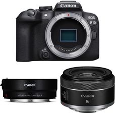 Canon EOS R10 + adapter EF-EOS R + RF 16mm F/2.8 STM
